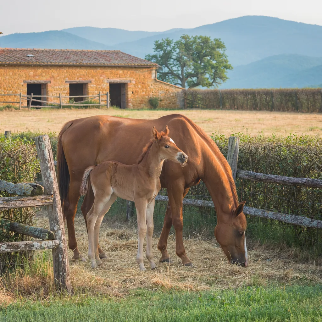 Élevage de chevaux, Centre équestre de Braille, Villerest