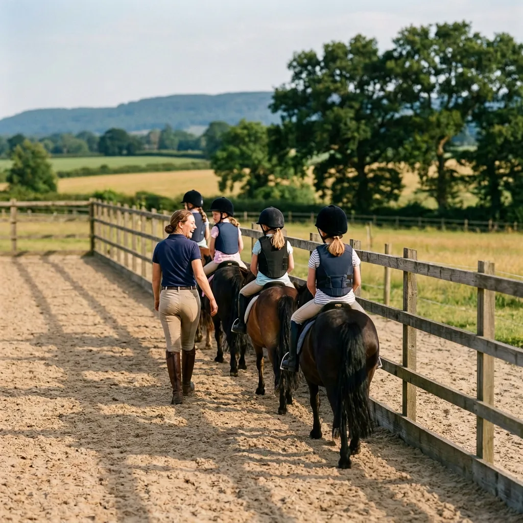 Cours de poney à Villerest, Loire